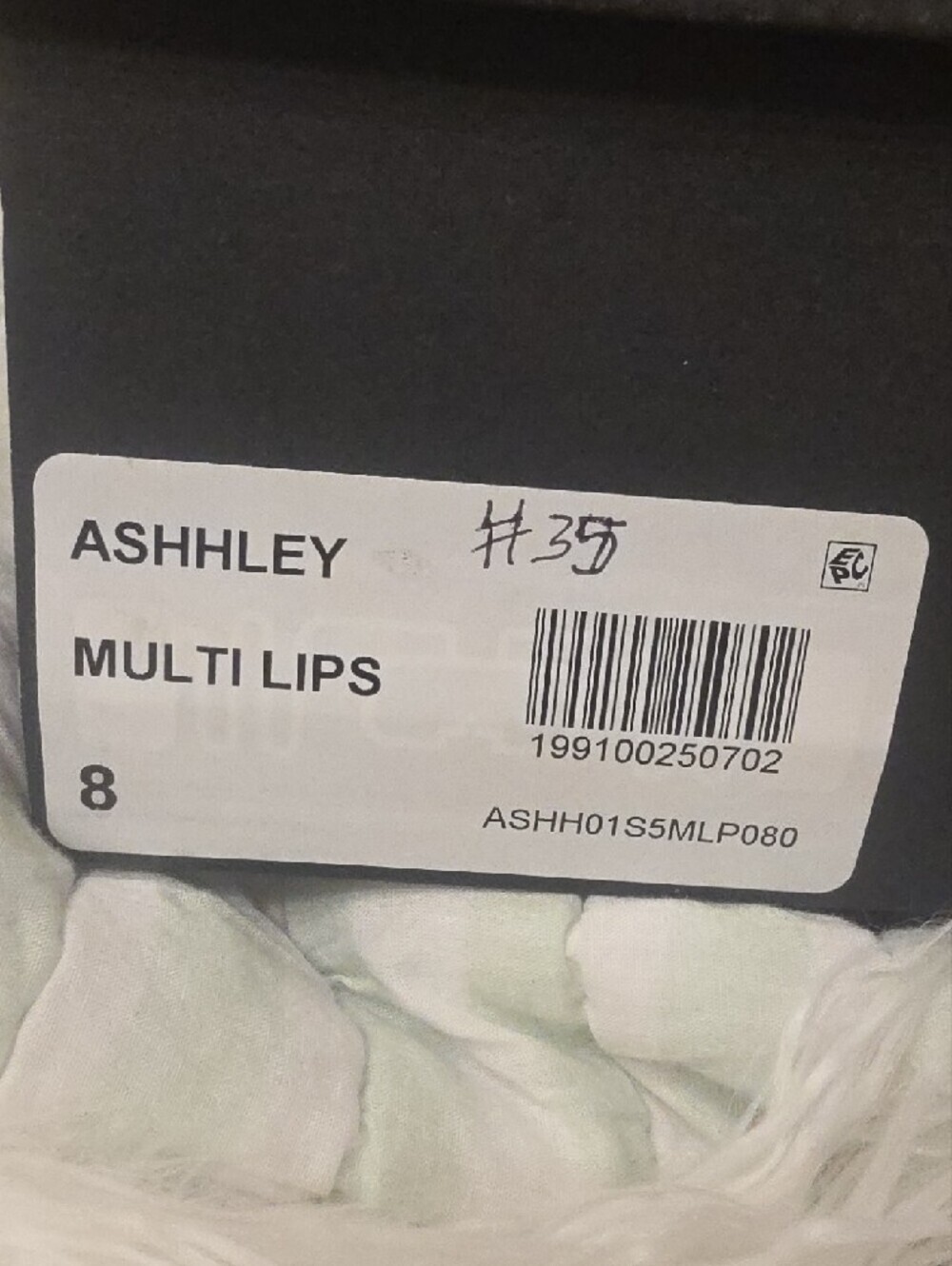 Betsey Johnson ASHHLEY Multi Lips Black Slingback Pumps Red and Pink Lips Size 8 - Picture 8 of 14
